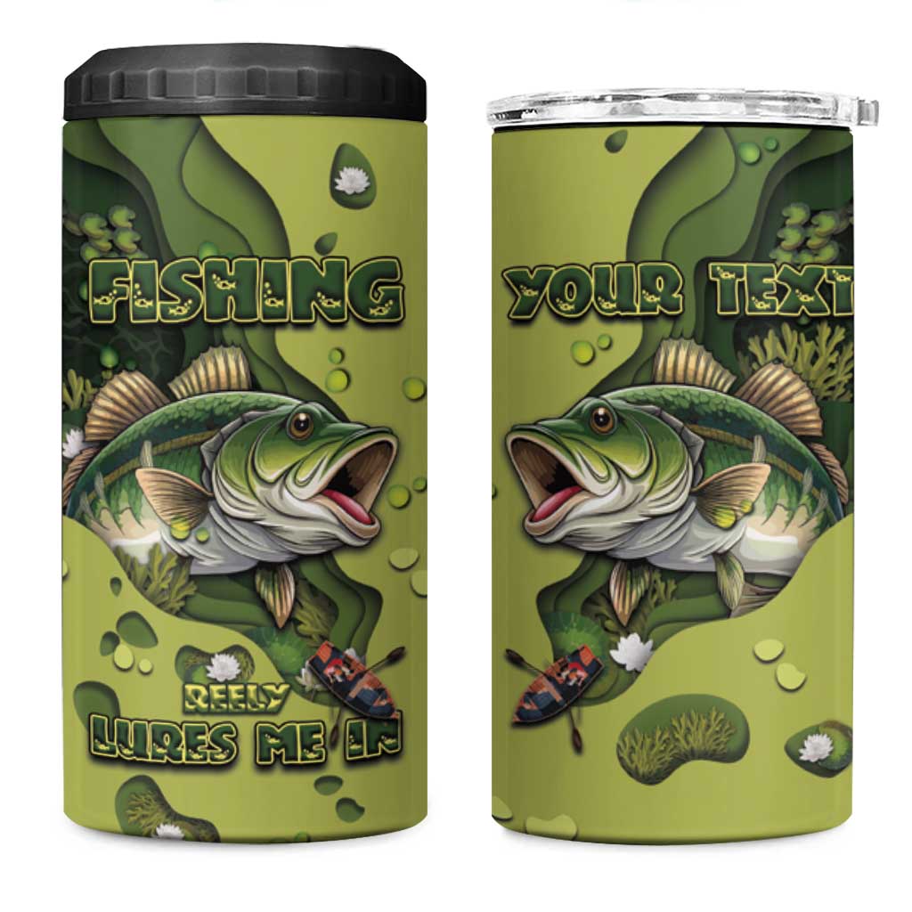 Personalized Fishing 4 in 1 Can Cooler Tumbler Reely Lures Me In - Wonder Print Shop