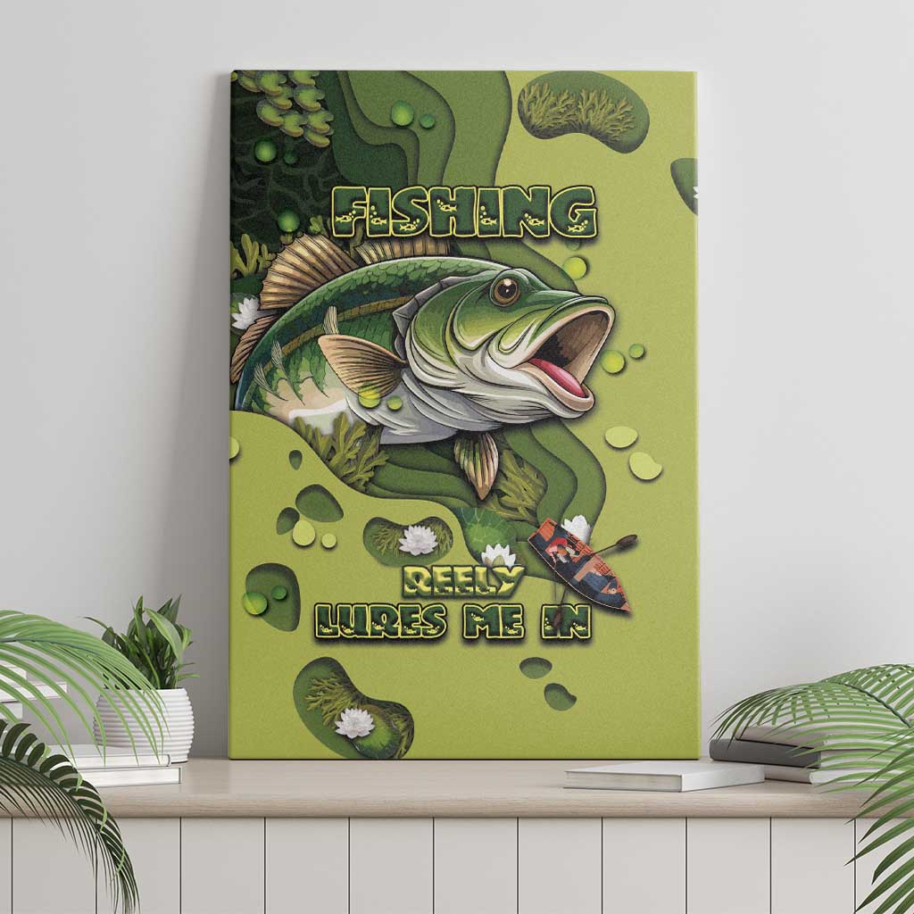 Fishing Canvas Wall Art Reely Lures Me In - Wonder Print Shop