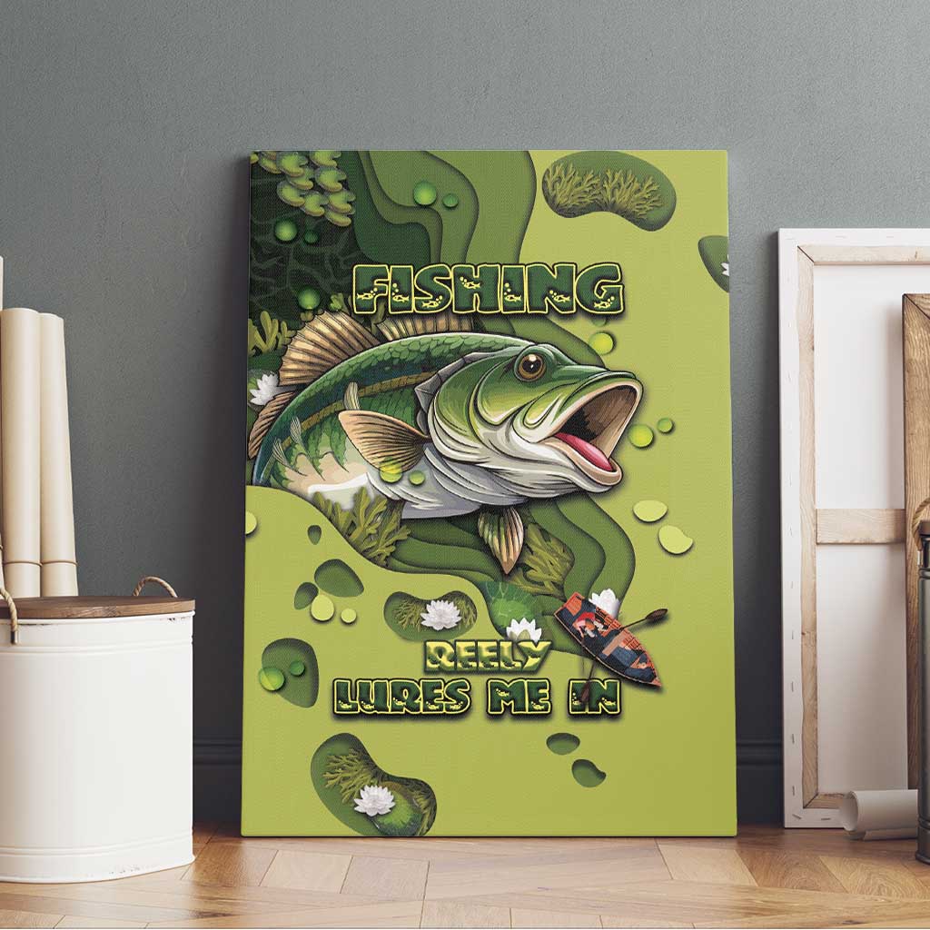 Fishing Canvas Wall Art Reely Lures Me In - Wonder Print Shop