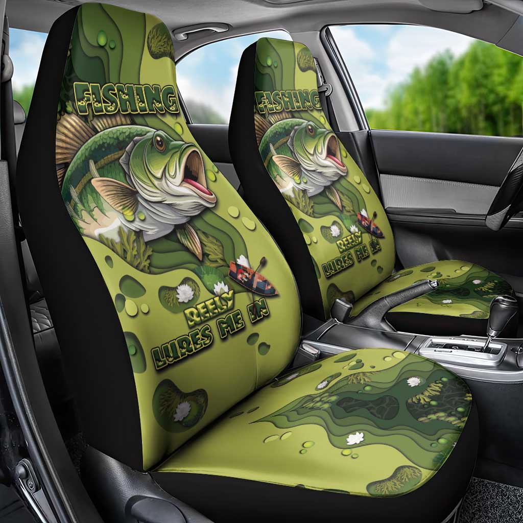 Fishing Car Seat Cover Reely Lures Me In - Wonder Print Shop
