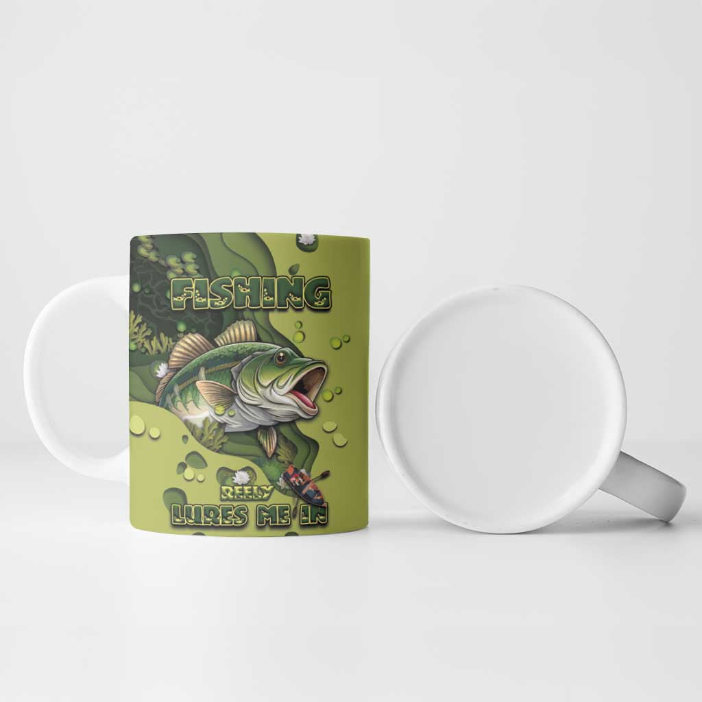 Fishing Ceramic Mug Reely Lures Me In - Wonder Print Shop