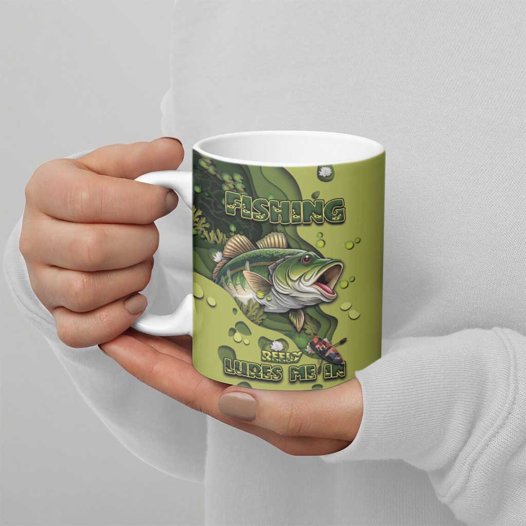 Fishing Ceramic Mug Reely Lures Me In - Wonder Print Shop