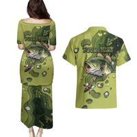 Personalized Fishing Couples Matching Puletasi and Hawaiian Shirt Reely Lures Me In - Wonder Print Shop