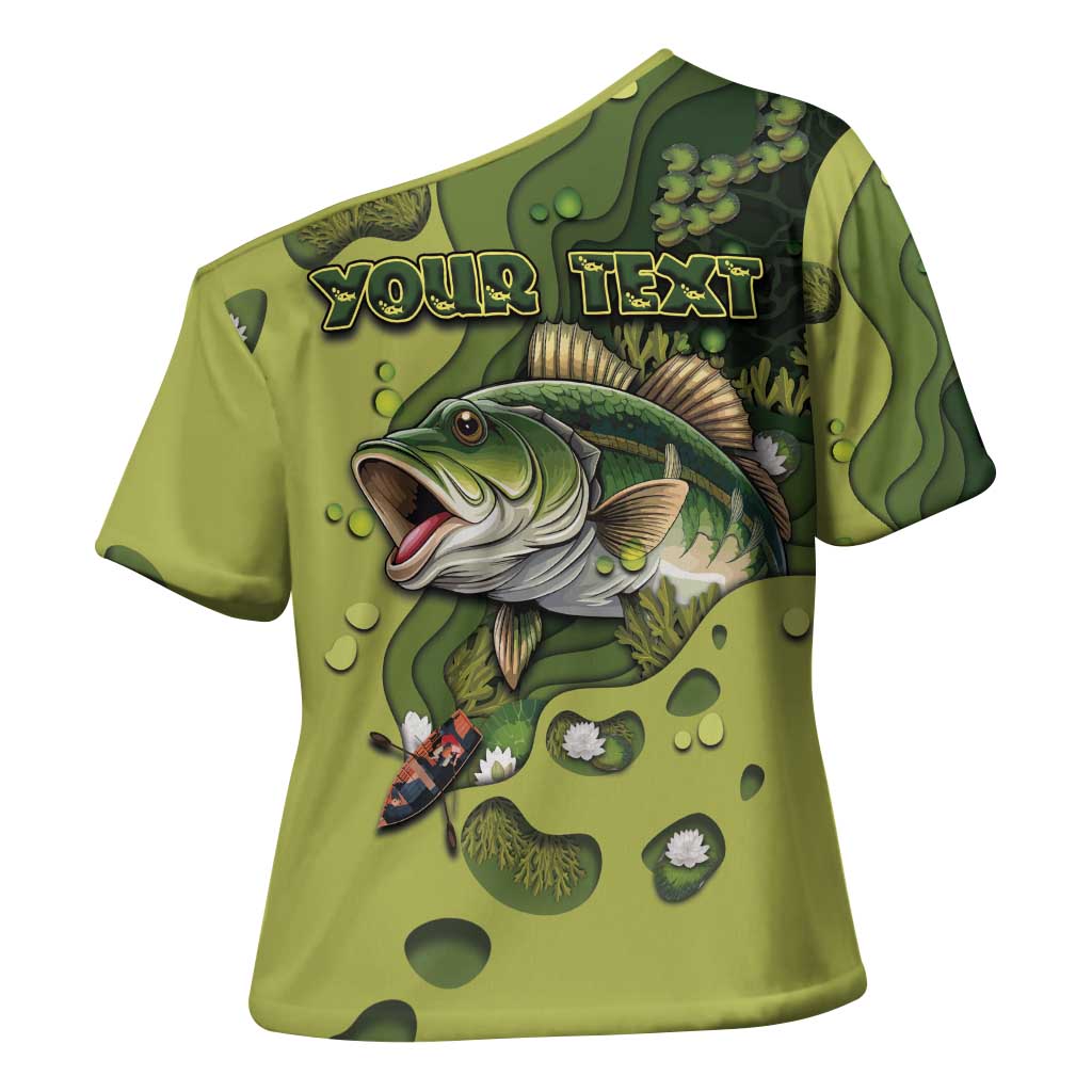 Personalized Fishing Cross Shoulder Shirt Reely Lures Me In - Wonder Print Shop