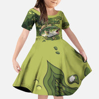Personalized Fishing Family Matching Long Sleeve Bodycon Dress and Hawaiian Shirt Reely Lures Me In - Wonder Print Shop