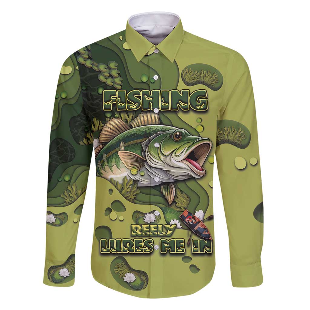 Personalized Fishing Family Matching Off Shoulder Short Dress and Hawaiian Shirt Reely Lures Me In - Wonder Print Shop