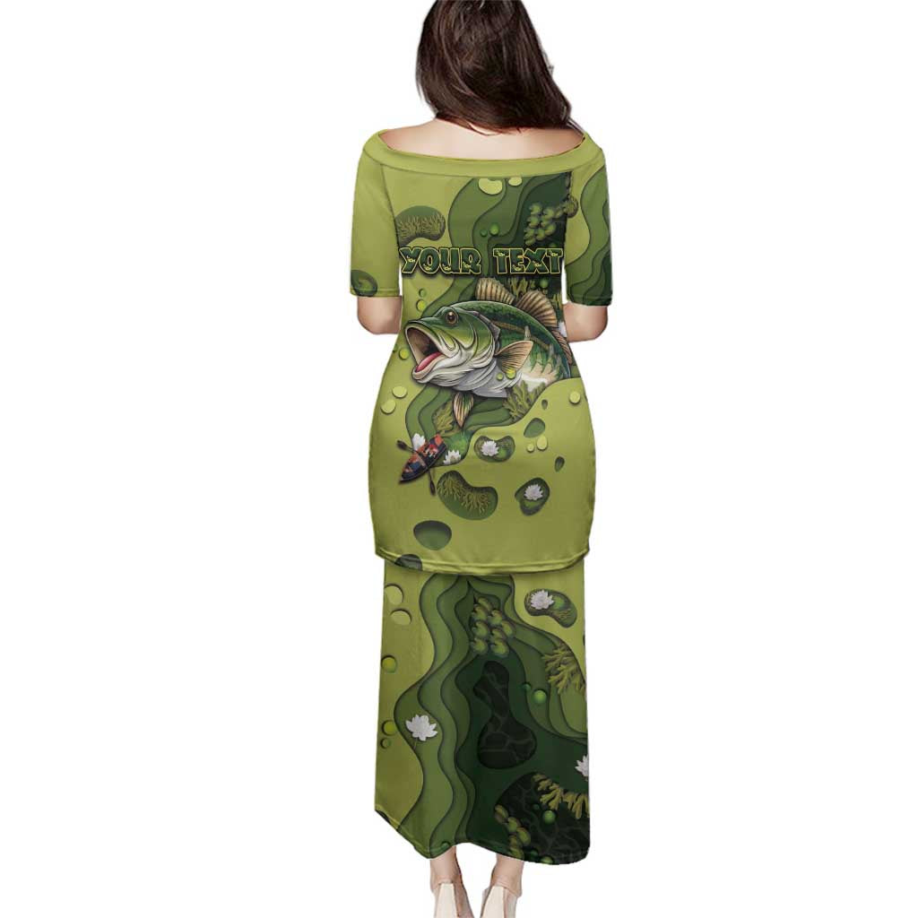 Personalized Fishing Family Matching Puletasi and Hawaiian Shirt Reely Lures Me In - Wonder Print Shop