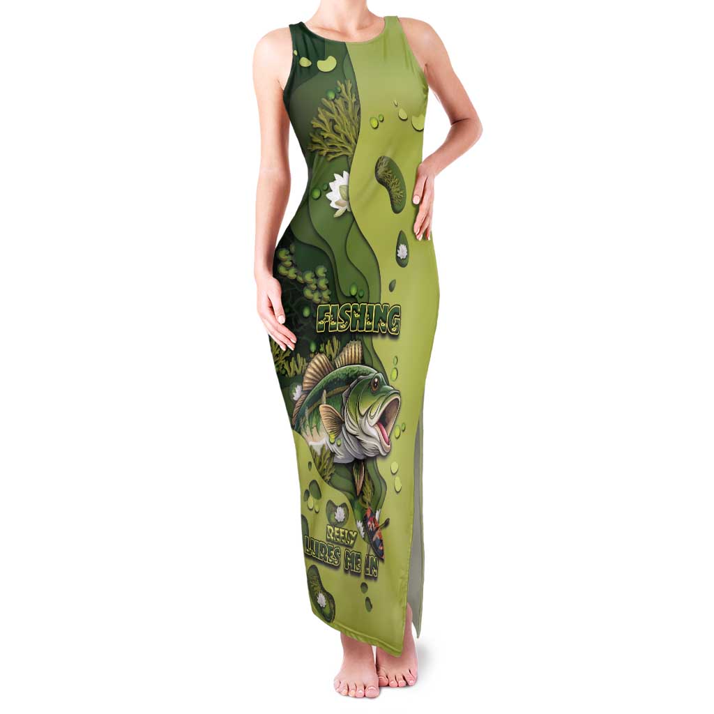 Personalized Fishing Family Matching Tank Maxi Dress and Hawaiian Shirt Reely Lures Me In - Wonder Print Shop