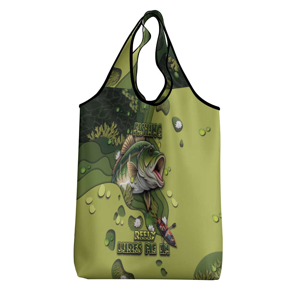 Fishing Grocery Bag Reely Lures Me In - Wonder Print Shop