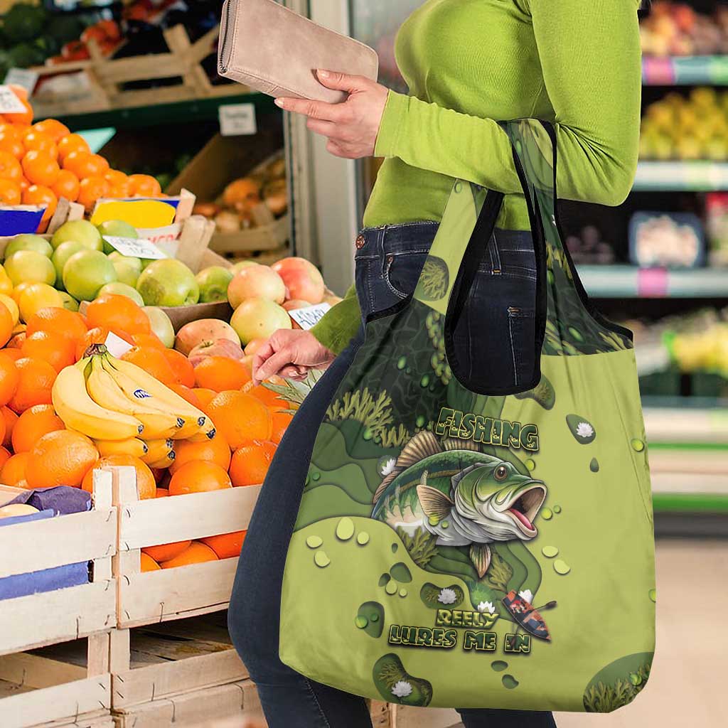 Fishing Grocery Bag Reely Lures Me In - Wonder Print Shop