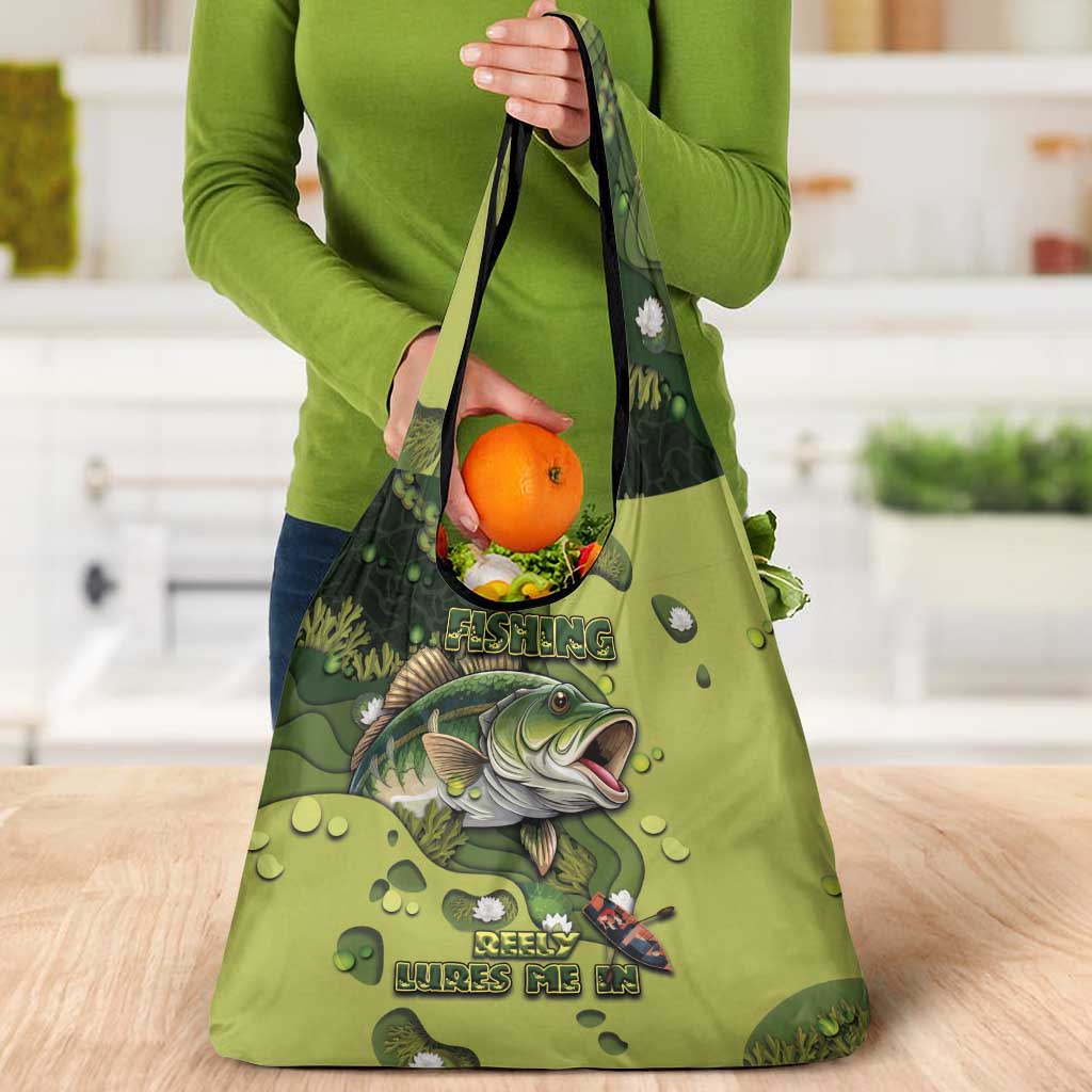 Fishing Grocery Bag Reely Lures Me In - Wonder Print Shop