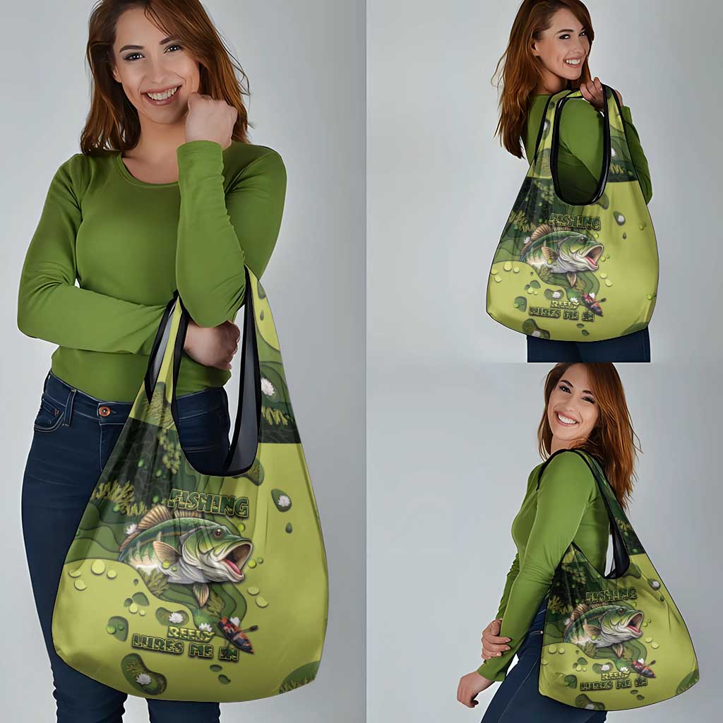 Fishing Grocery Bag Reely Lures Me In - Wonder Print Shop