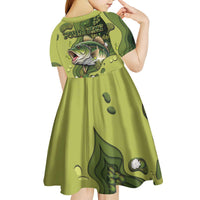 Personalized Fishing Kid Short Sleeve Dress Reely Lures Me In - Wonder Print Shop