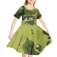 Personalized Fishing Kid Short Sleeve Dress Reely Lures Me In - Wonder Print Shop