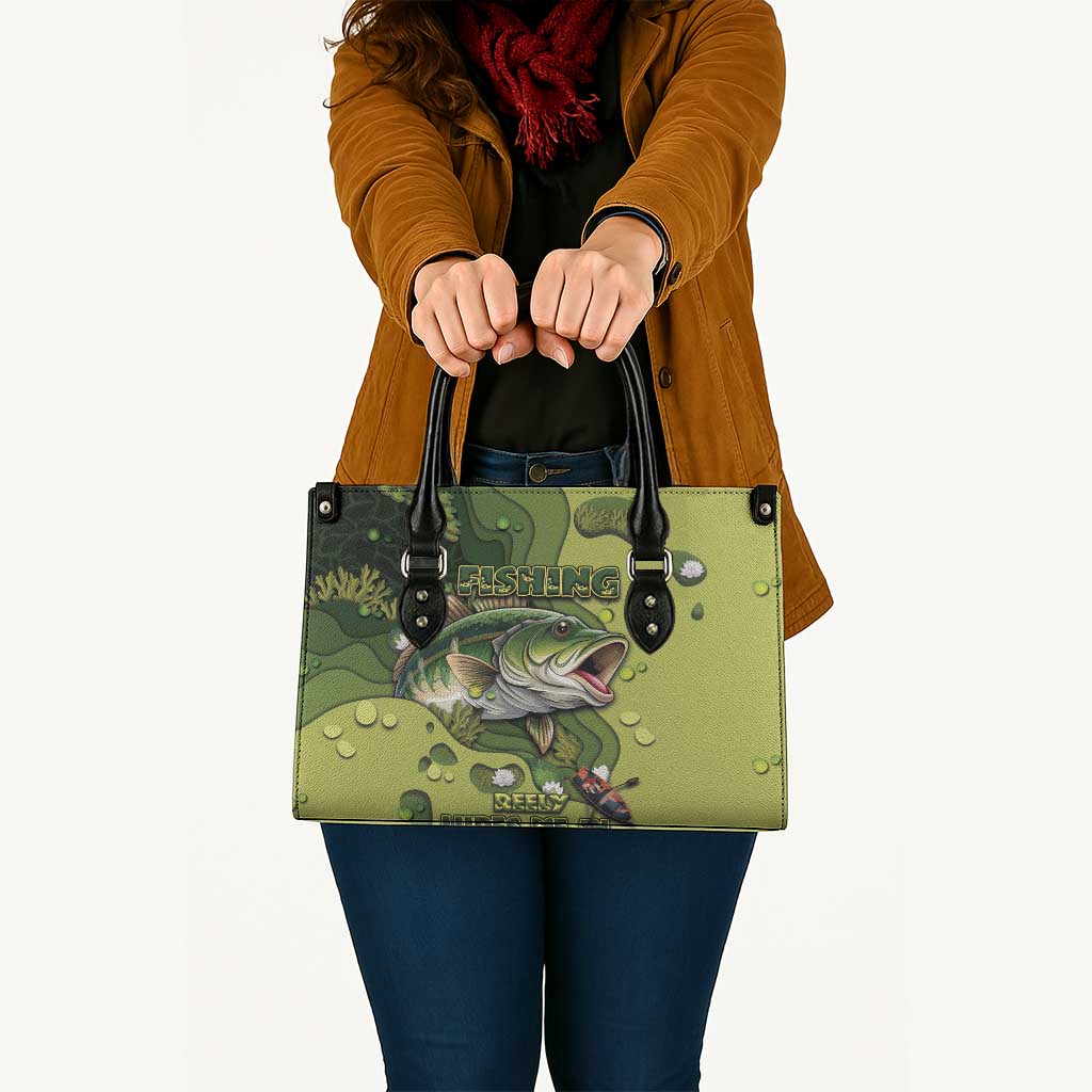 Fishing Leather Bag Reely Lures Me In - Wonder Print Shop