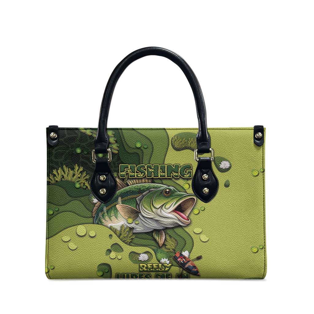 Fishing Leather Bag Reely Lures Me In - Wonder Print Shop