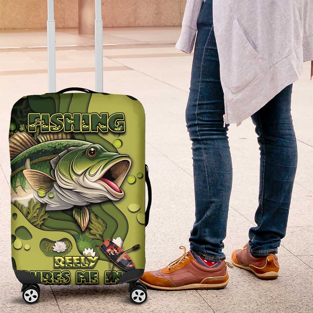 Fishing Luggage Cover Reely Lures Me In - Wonder Print Shop