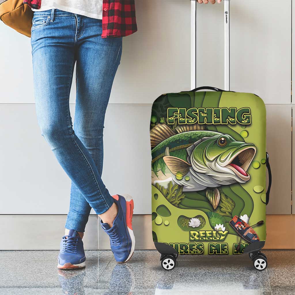 Fishing Luggage Cover Reely Lures Me In - Wonder Print Shop