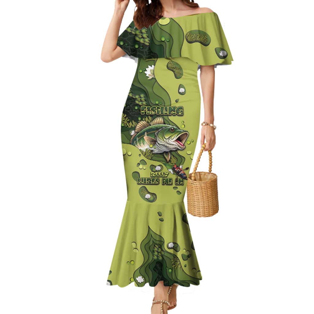 Personalized Fishing Mermaid Dress Reely Lures Me In - Wonder Print Shop