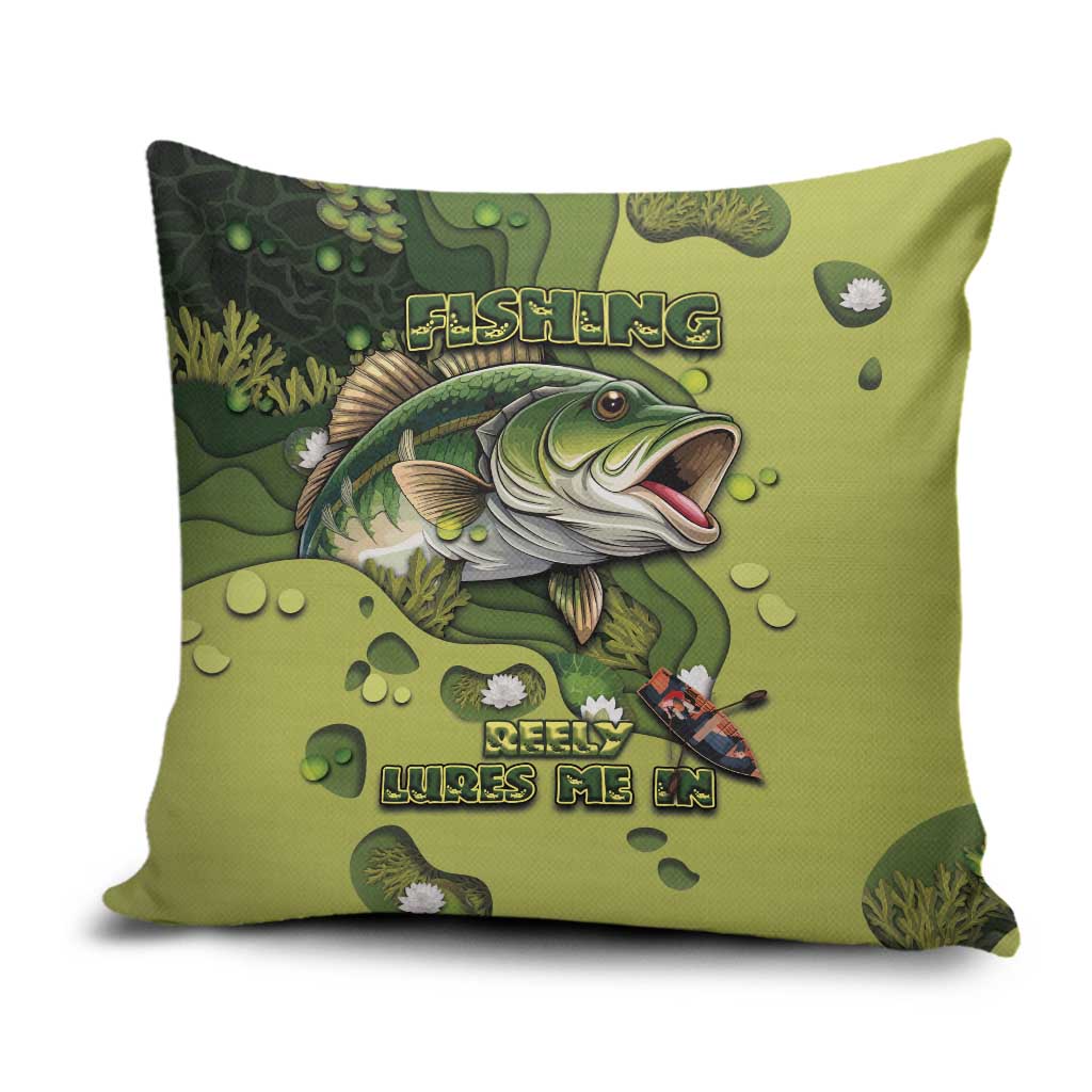 Fishing Pillow Cover Reely Lures Me In - Wonder Print Shop