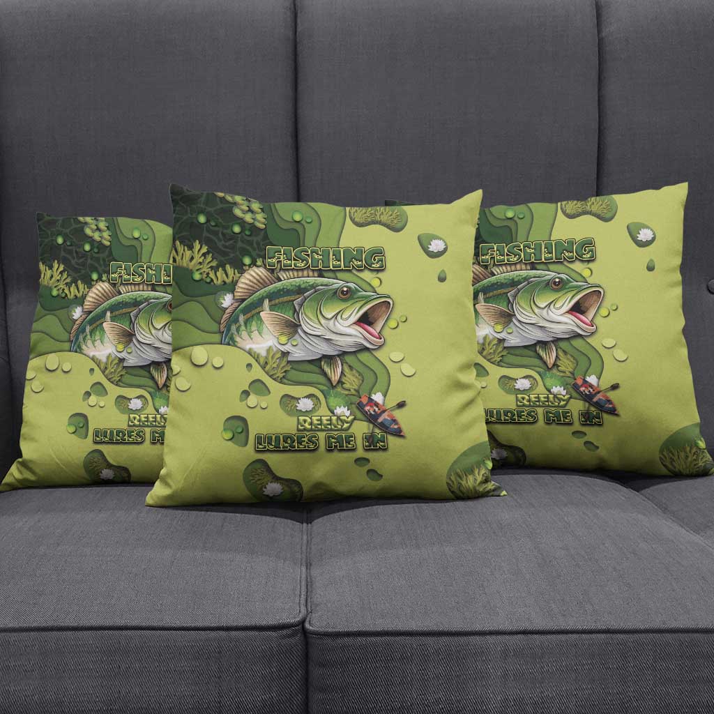 Fishing Pillow Cover Reely Lures Me In - Wonder Print Shop