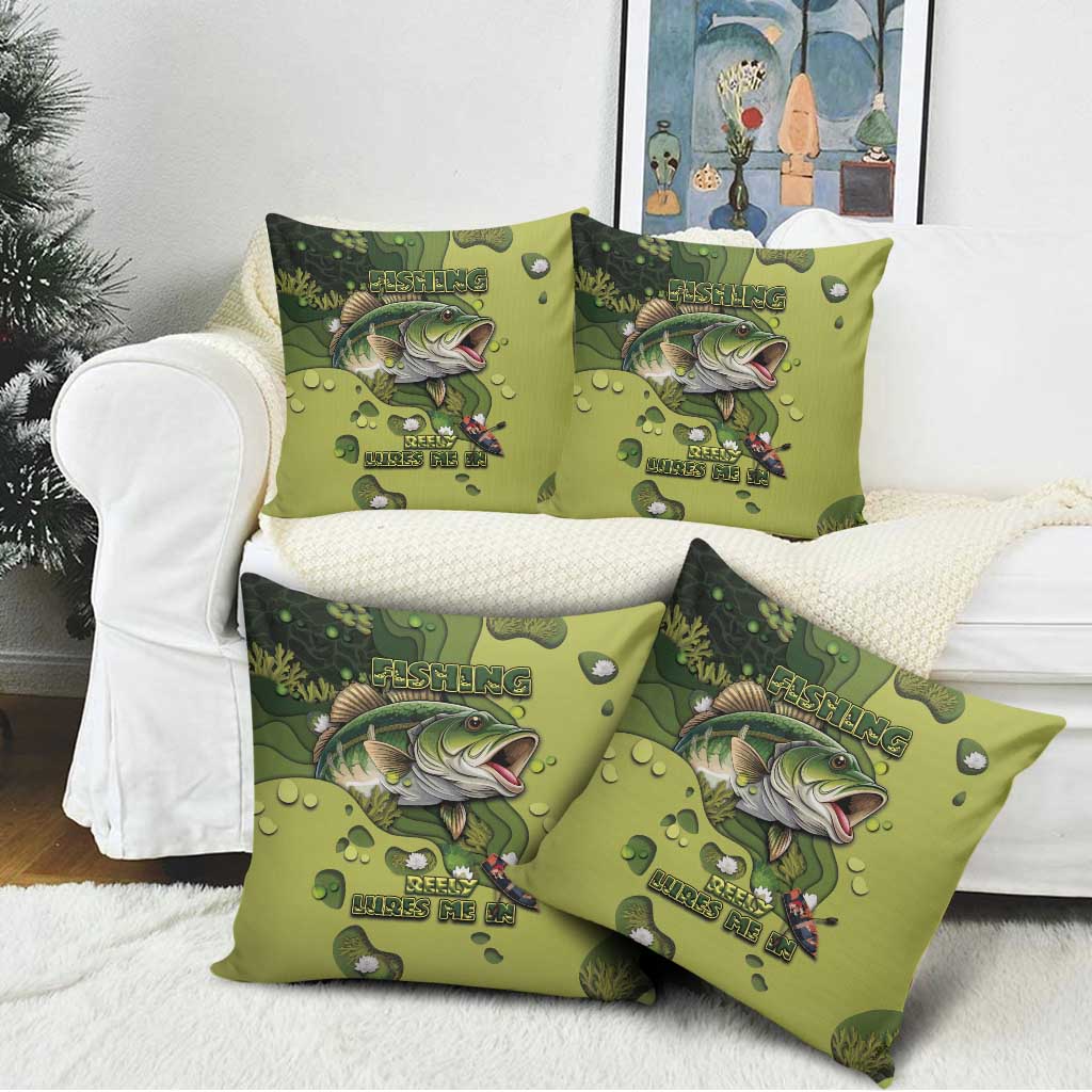 Fishing Pillow Cover Reely Lures Me In - Wonder Print Shop