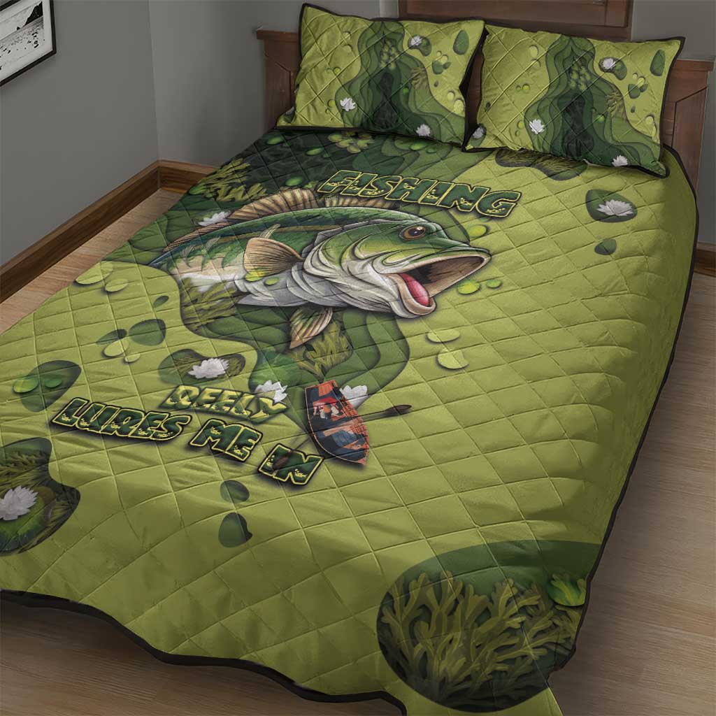 Fishing Quilt Bed Set Reely Lures Me In - Wonder Print Shop