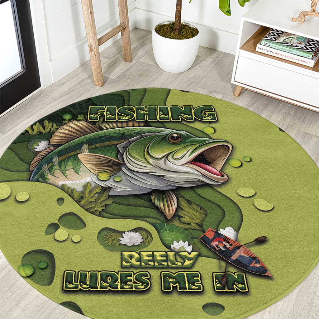 Fishing Round Carpet Reely Lures Me In - Wonder Print Shop