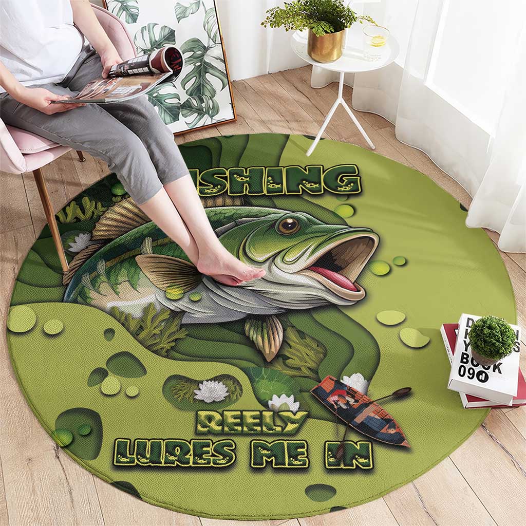 Fishing Round Carpet Reely Lures Me In - Wonder Print Shop