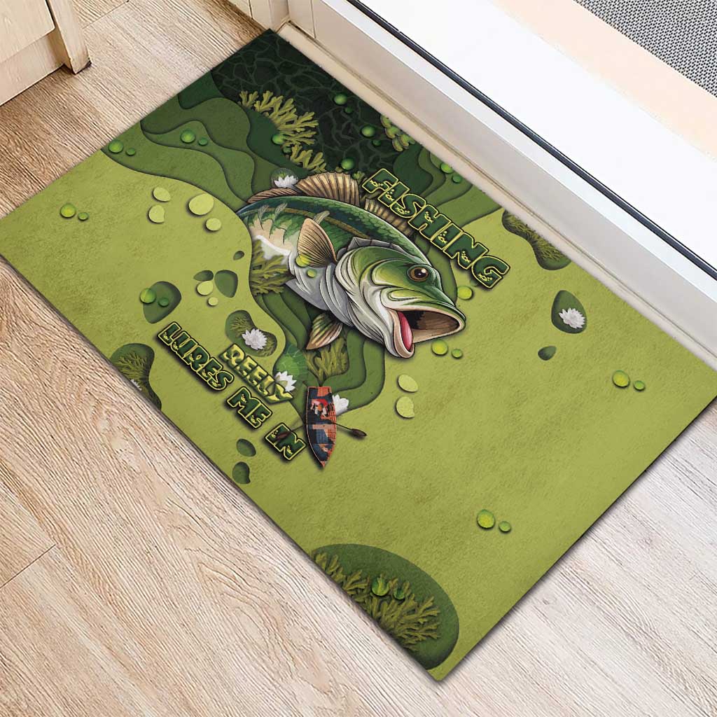 Fishing Rubber Doormat Reely Lures Me In - Wonder Print Shop