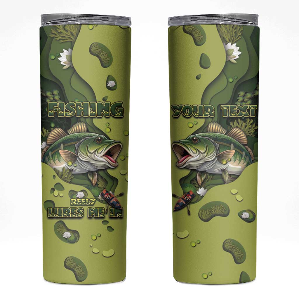 Personalized Fishing Skinny Tumbler Reely Lures Me In - Wonder Print Shop