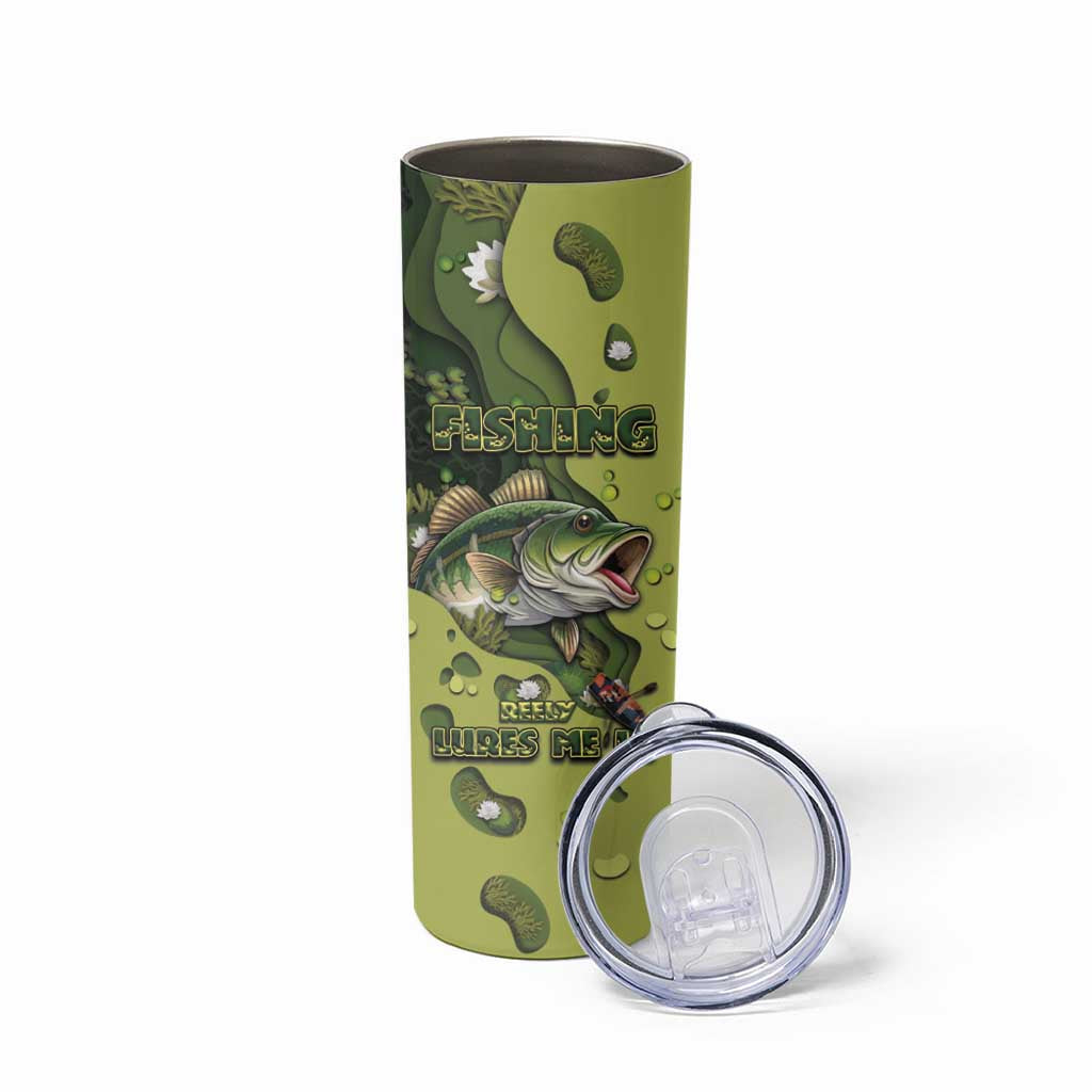 Personalized Fishing Skinny Tumbler Reely Lures Me In - Wonder Print Shop