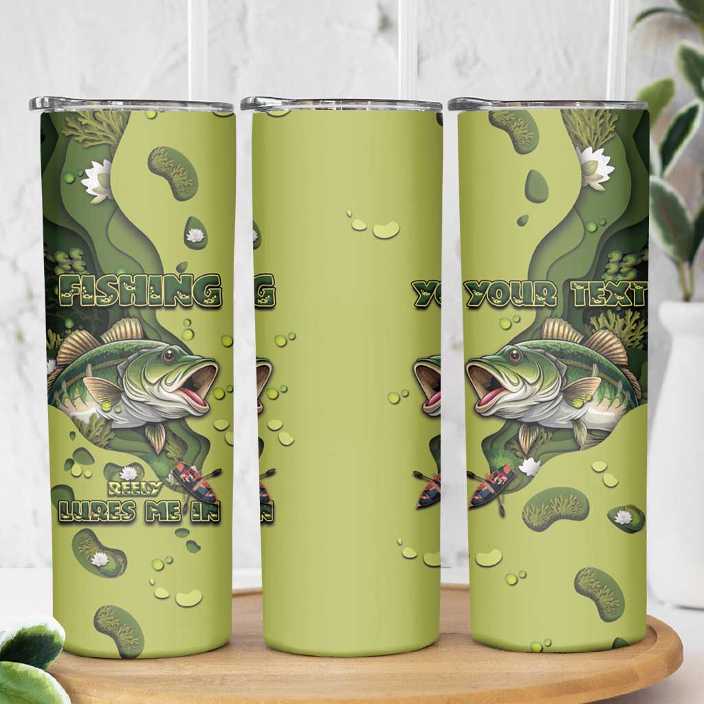 Personalized Fishing Skinny Tumbler Reely Lures Me In - Wonder Print Shop
