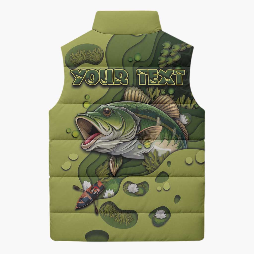 Personalized Fishing Sleeveless Puffer Jacket Reely Lures Me In - Wonder Print Shop