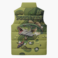 Personalized Fishing Sleeveless Puffer Jacket Reely Lures Me In - Wonder Print Shop