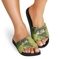Fishing Slide Sandals Reely Lures Me In - Wonder Print Shop