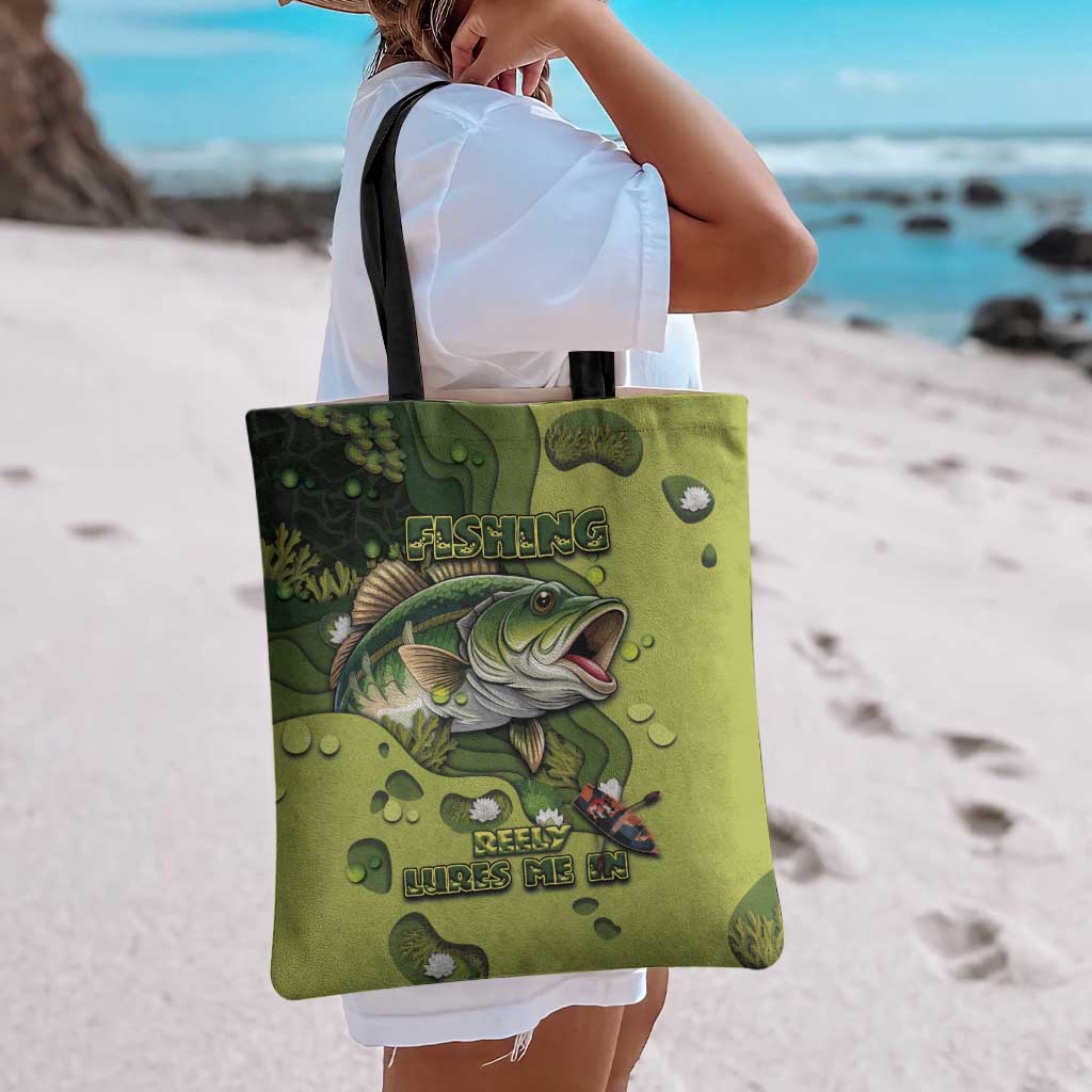 Fishing Tote Bag Reely Lures Me In - Wonder Print Shop
