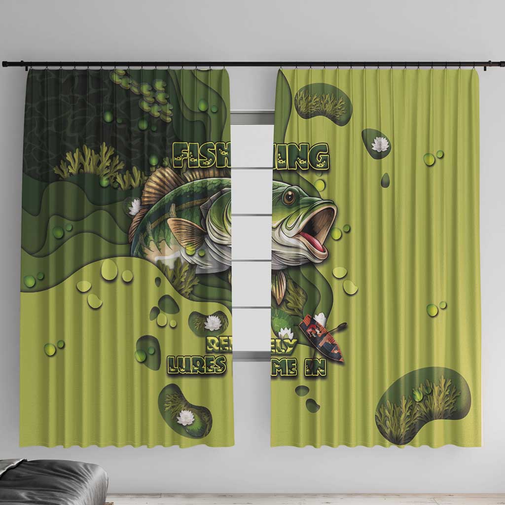 Fishing Window Curtain Reely Lures Me In - Wonder Print Shop