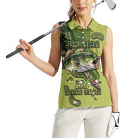 Personalized Fishing Women Sleeveless Polo Shirt Reely Lures Me In - Wonder Print Shop