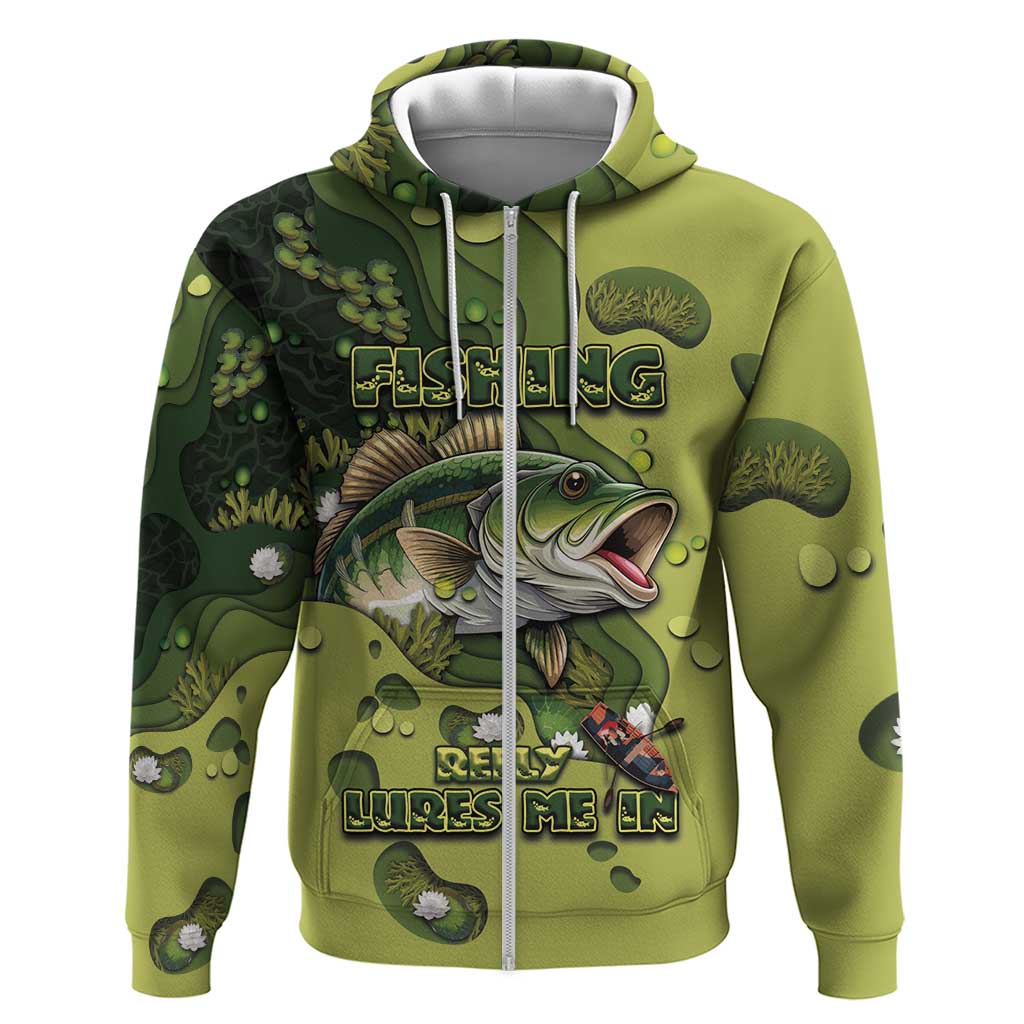 Personalized Fishing Zip Hoodie Reely Lures Me In - Wonder Print Shop