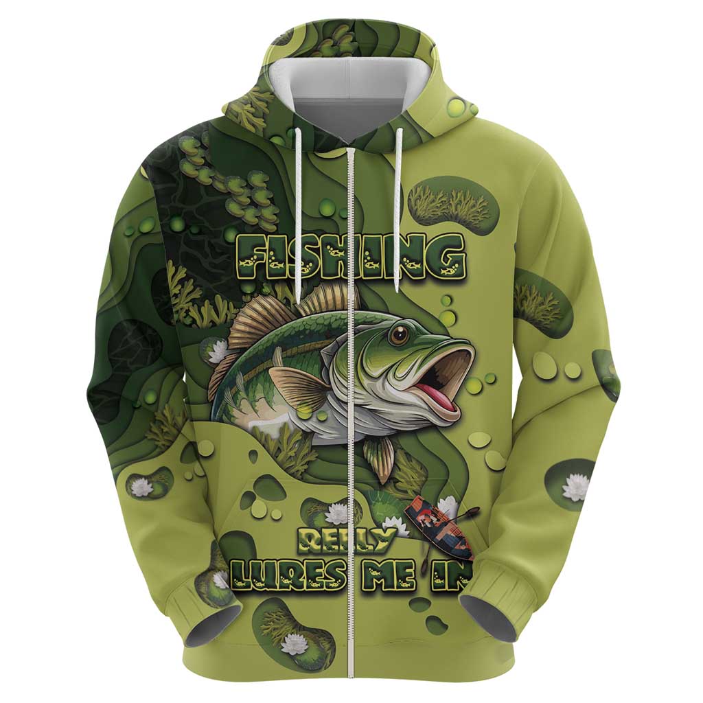 Personalized Fishing Zip Hoodie Reely Lures Me In - Wonder Print Shop