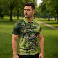 Personalized Fishing Zipper Polo Shirt Reely Lures Me In - Wonder Print Shop