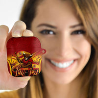 Spain Football AirPods Case Raging Bull Golden Trophy Fans Banner