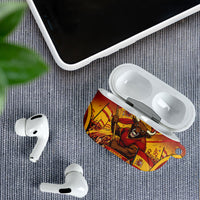 Spain Football AirPods Case Raging Bull Golden Trophy Fans Banner