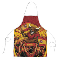 Spain Football Apron Raging Bull Golden Trophy Fans Banner