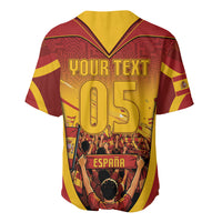 Custom Spain Football Baseball Jersey Raging Bull Golden Trophy Fans Banner