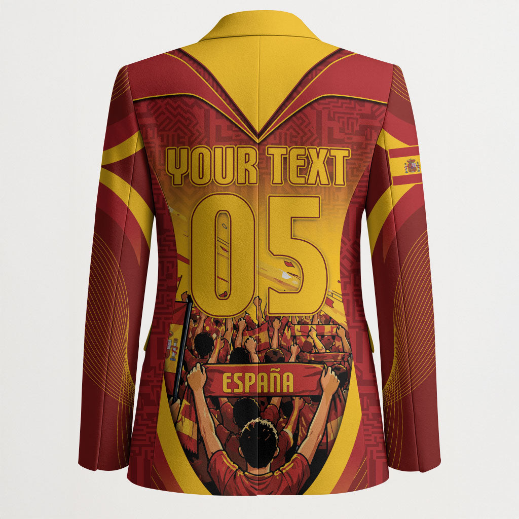 Custom Spain Football Blazer Raging Bull Golden Trophy Fans Banner