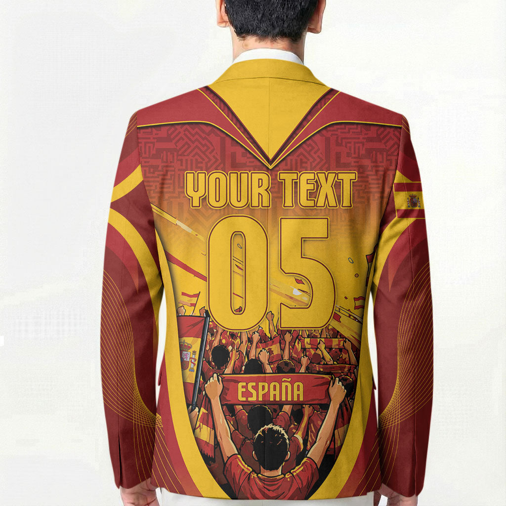 Custom Spain Football Blazer Raging Bull Golden Trophy Fans Banner