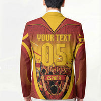 Custom Spain Football Blazer Raging Bull Golden Trophy Fans Banner