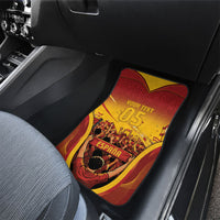 Custom Spain Football Car Mats Raging Bull Golden Trophy Fans Banner